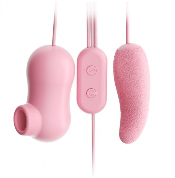 MIKJ - Pleasure Tongue Suction Dual Vibrating Egg (USB Power Supply) MIKJ - Pleasure Tongue Suction Dual Vibrating Egg (USB Power Supply)